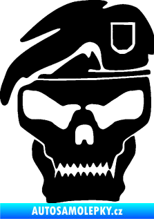 Samolepka Lebka army levá černá