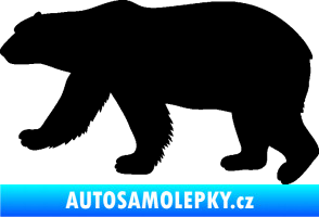 Samolepka Lední medvěd 002 levá černá