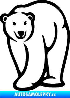 Samolepka Lední medvěd 004 levá černá