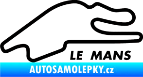 Samolepka Okruh Le Mans černá