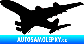 Samolepka Letadlo 002 levá černá
