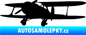 Samolepka Letadlo 006 levá černá