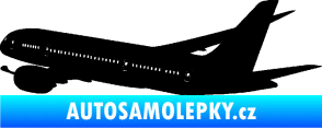 Samolepka Letadlo 009 levá černá