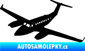 Samolepka Letadlo 010 levá černá