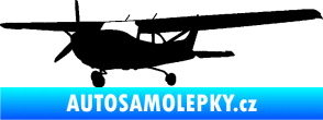 Samolepka Letadlo 014 levá černá