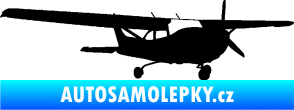 Samolepka Letadlo 014 pravá černá
