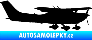 Samolepka Letadlo 021 pravá Cessna 182 černá