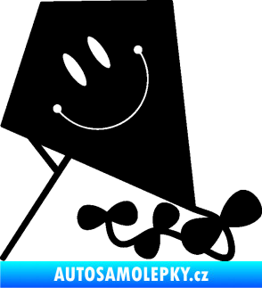 Samolepka Létající drak levá černá