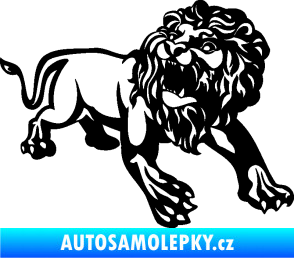 Samolepka Lev 006 pravá černá