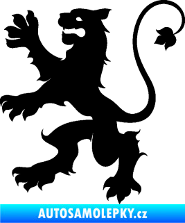 Samolepka Lev heraldika 002 levá černá