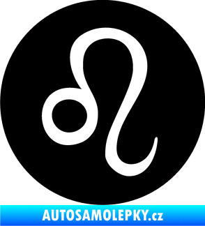 Samolepka Lev zvěrokruh 001 - horoskop černá