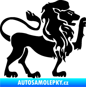 Samolepka Lev zvěrokruh 005 pravá černá