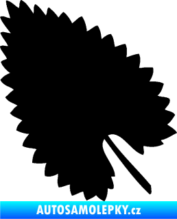 Samolepka List 001 levá černá