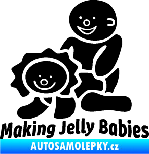 Samolepka Making jelly babies černá