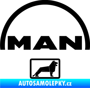 Samolepka MAN - Truck černá