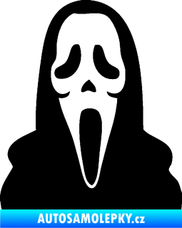 Samolepka Maska 001 scream černá