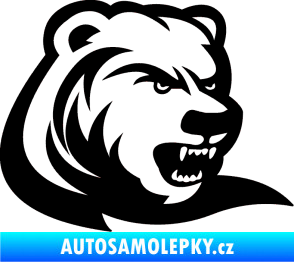 Samolepka Medvěd 001 pravá černá