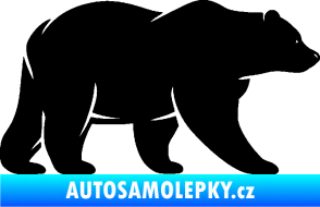 Samolepka Medvěd 002 pravá černá