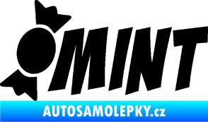 Samolepka Mint bonbón černá