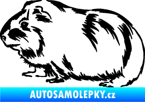 Samolepka Morče 002 levá černá