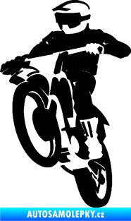 Samolepka Motokros 001 levá černá