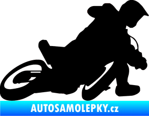 Samolepka Motorka 039 pravá motokros černá
