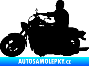 Samolepka Motorka 049 levá černá