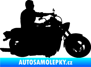 Samolepka Motorka 049 pravá černá