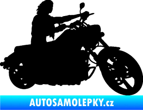 Samolepka Motorka 050 pravá černá