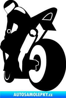 Samolepka Motorka 052 levá černá