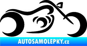 Samolepka Motorka 057 pravá obrys černá