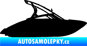 Samolepka Motorový člun 001 pravá černá