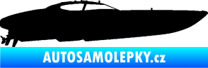 Samolepka Motorový člun 002 pravá černá