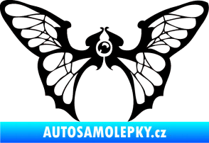 Samolepka Motýl 001 pravá černá