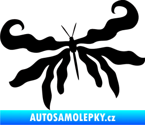 Samolepka Motýl 004 levá černá