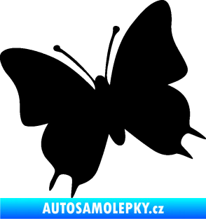 Samolepka Motýl 007 levá černá
