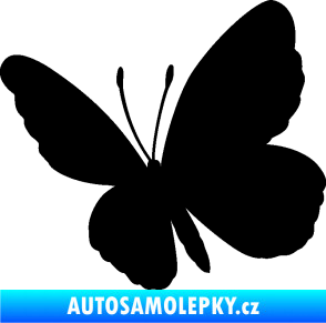 Samolepka Motýl 009 levá černá