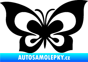 Samolepka Motýl 013 černá