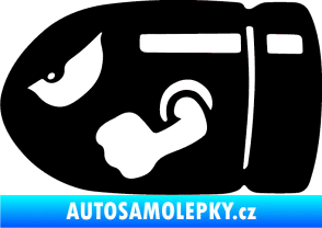 Samolepka Náboj 001 levá černá