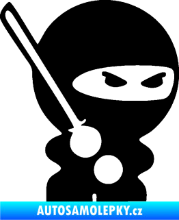 Samolepka Ninja baby 001 pravá černá