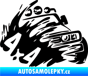 Samolepka Off Road 002 pravá 4x4 černá