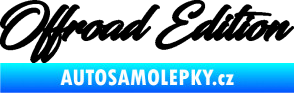 Samolepka Offroad edition 003 nápis černá