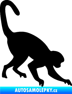 Samolepka Opice 002 pravá černá