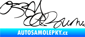 Samolepka Ozzy Osbourne 004 černá