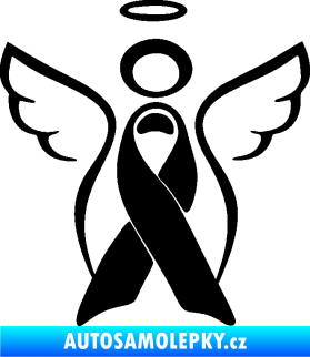 Samolepka Památeční andělíček memory černá