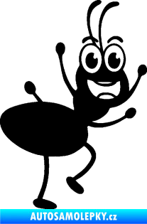 Samolepka Pan mravenec pravá černá