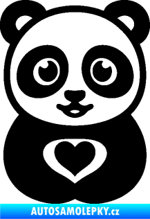 Samolepka Panda 008 roztomilá černá