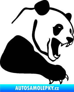 Samolepka Panda 010 pravá černá