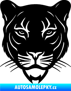 Samolepka Panter 002 hlava black panther černá