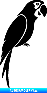 Samolepka Papoušek 009 pravá černá